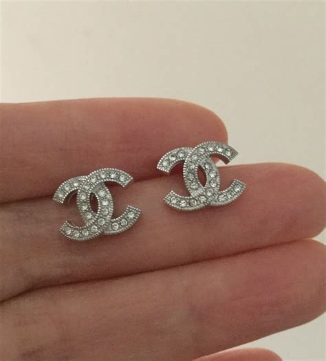 chanel cc earrings sizes|real coco Chanel earrings price.